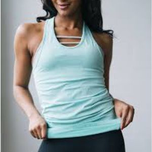 Zyia Active Turquoise Cooper Charged Tank Size Medium